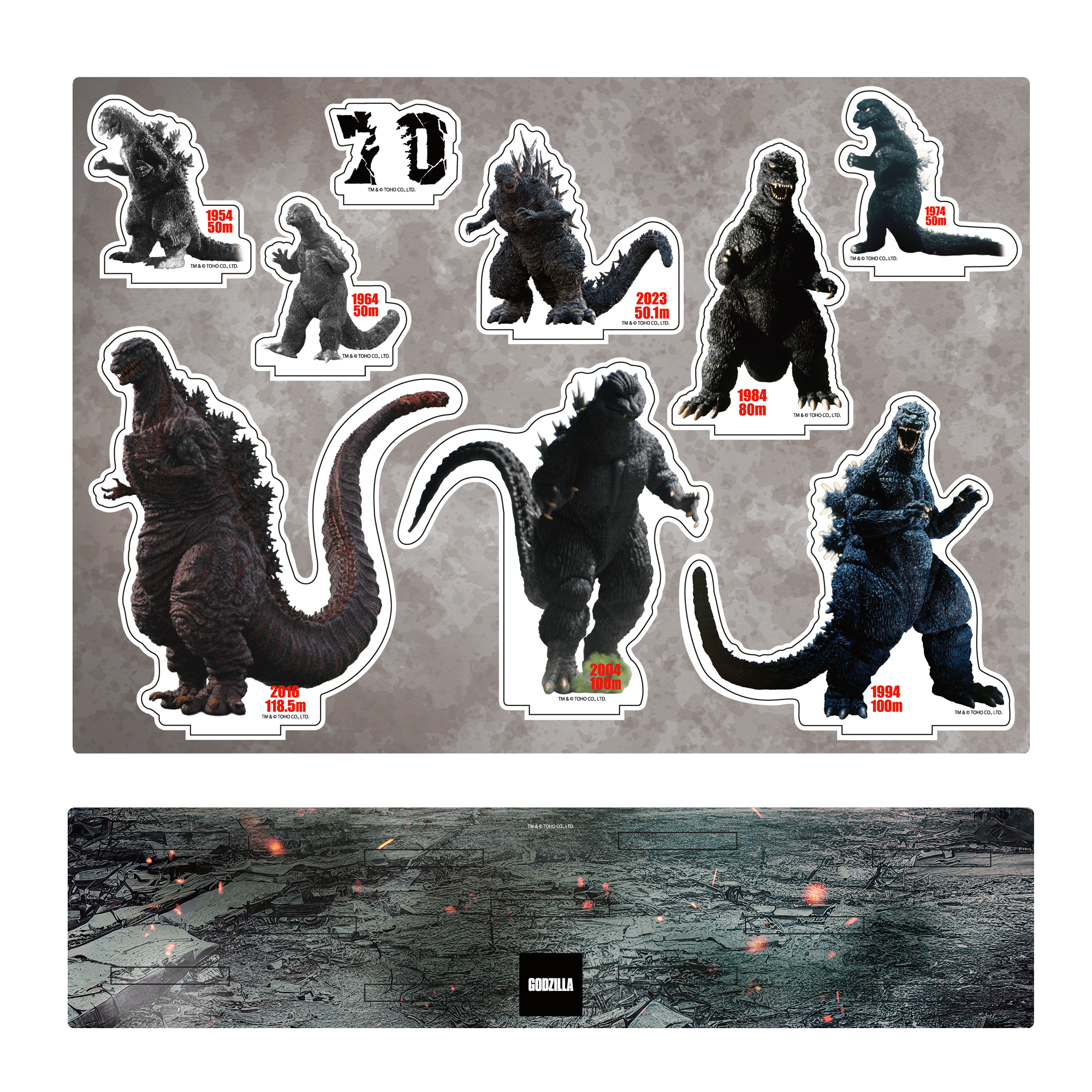 ゴジラ博　限定　アクリルスタンド